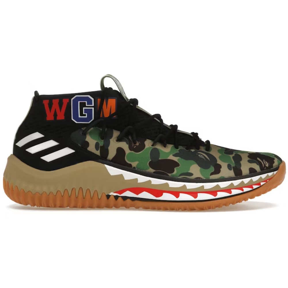 adidas Dame 4 A Bathing Ape Camo Men's Shoes